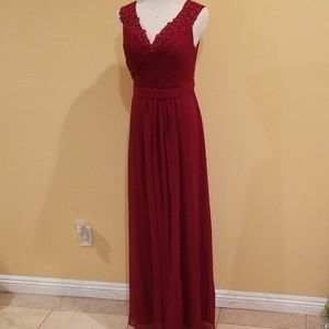 Ever Pretty Dark Red Evening Gown